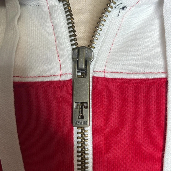 TOMMY JEANS
Women's Colorblocked Zippered Drawstring Hoodie/Sz XL - Picture 6 of 11